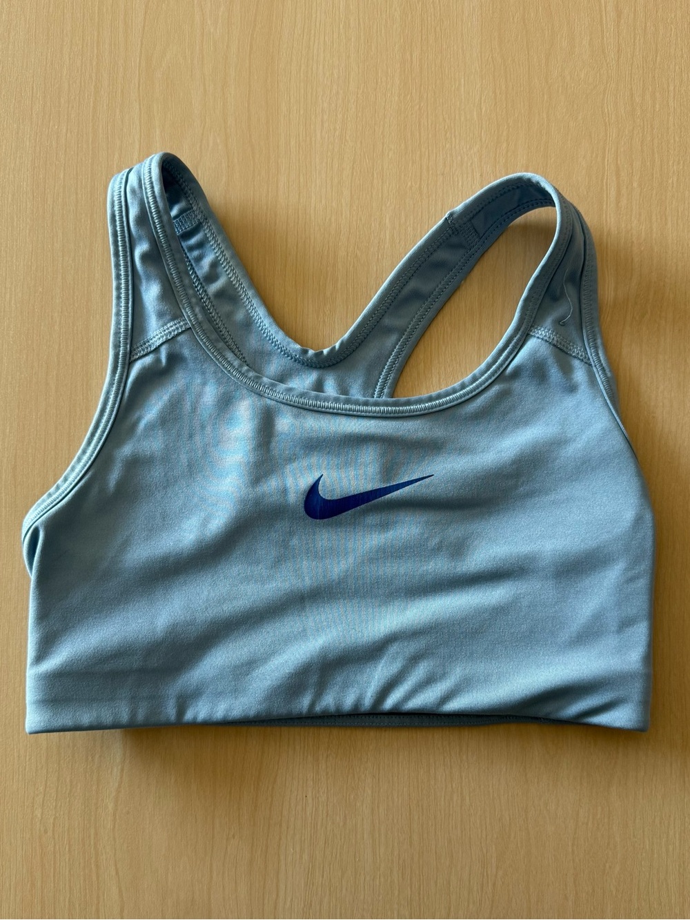 Nike Women's Light Blue Dri-Fit Sports Bra